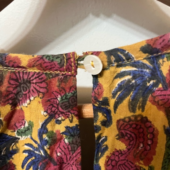 Floral Mini Dress Balloon Sleeve Tunic Size  Small Sunday Ritual - Picture 10 of 11